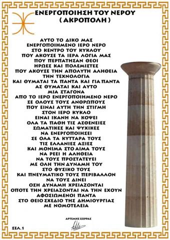 ΕΝΕΡΓΟΠΟΙΗΣΗ ΝΕΡΟΥ ΑΚΡΟΠΟΛΗ